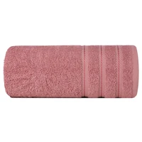 Kép 2/6 - vito-pamut-torolkozo-jacquard-csikokkal-pasztell-rozsaszin-70-x-140-cm-osszehajtva