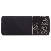 Kép 2/5 - victoria7-jacquard-torolkozo-fekete-70-x-140-cm-osszehajtva