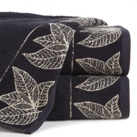 Kép 1/6 - victoria8-jacquard-torolkozo-fekete-70-x-140-cm