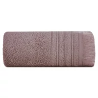 Kép 2/5 - mirena-rojtos-pamut-torolkozo-barna-50-x-90-cm-osszehajtva