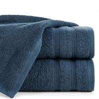 Kép 1/5 - aline-pamut-torolkozo-csikos-szegellyel-granatkek-50-x-90-cm
