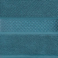 Kép 2/4 - danny-rizs-szerkezetu-pamut-torolkozo-turkiz-30-x-50-cm-kozeli-anyag
