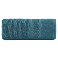 Kép 4/4 - danny-rizs-szerkezetu-pamut-torolkozo-turkiz-30-x-50-cm-osszehajtva