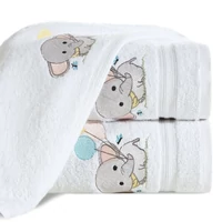 Kép 1/5 - baby50-elefantos-gyerek-torolkozo-feher-50-x-90-cm
