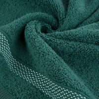 Kép 3/6 - riki-csikos-pamut-torolkozo-sotetzold-70-x-140-cm-gyurt-anyag