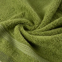 Kép 3/6 - riki-csikos-pamut-torolkozo-olivazold-70-x-140-cm-gyurt-anyag