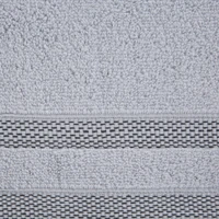 Kép 2/5 - riki-csikos-pamut-torolkozo-ezust-50-x-90-cm-kozeli-anyag
