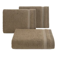 Kép 3/3 - riki-csikos-pamut-torolkozo-vilagosbarna-50-x-90-cm-kollekcio