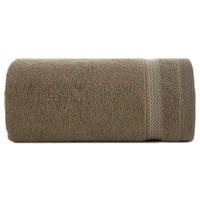 Kép 1/3 - riki-csikos-pamut-torolkozo-vilagosbarna-50-x-90-cm