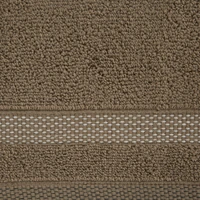 Kép 2/3 - riki-csikos-pamut-torolkozo-vilagosbarna-50-x-90-cm-kozeli-anyag