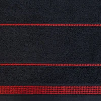 Kép 3/4 - Mira csíkos törölköző Fekete 50x90 cm 6db 2
