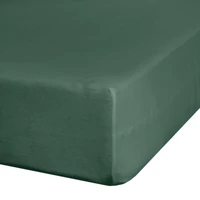Kép 3/7 - Jersey3 pamut gumis lepedő Palackzöld 240x220 cm +30 cm