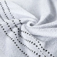 Kép 3/6 - fiore-csikos-torolkozo-ezust-70-x-140-cm-gyurt-anyag