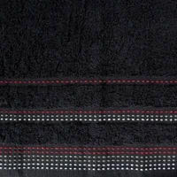 Kép 3/4 - Pola csíkos törölköző Fekete 50x90 cm 6db 2
