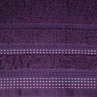 Kép 2/4 - pola-csikos-torolkozo-ibolyalila-70-x-140-cm-kozeli-anyag