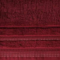 Kép 3/4 - pola-csikos-torolkozo-bordo-70-x-140-cm-3db-hs386649 2