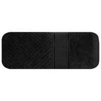 Kép 2/5 - jessi-velur-torolkozo-fekete-70-x-140-cm-3db-hs386743 1