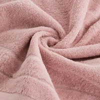 Kép 3/5 - damla-velur-torolkozo-pasztell-rozsaszin-70-x-140-cm-3db-hs387226 3