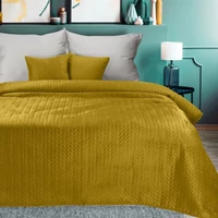 Kép 1/4 - luiz4-barsony-agytakaro-mustarsarga-170-x-210-cm