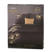 Kép 2/6 - haft2-himzett-pamut-szaten-agynemuhuzat-fekete-160-x-200-cm-70-x-80-x-2-cm-hs391366 1