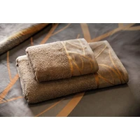 Kép 2/6 - alisma2-jacquard-torolkozo-barna-50x90-cm-hs396226-hangulatkep