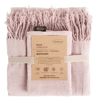 Kép 2/9 - avinion-rojtos-takaro-puha-zsenilia-anyagbol-rozsaszin-130-x-170-cm-45-x-45-cm-csomagolva