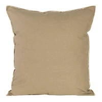 Kép 1/3 - egyszinu-parnahuzat-vaszon-szovetbol-arany-szalu-szegellyel-bezs-45-x-45-cm-hs404956