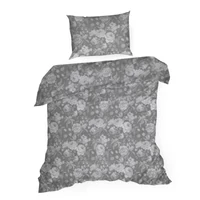 Kép 5/7 - sara20-pamut-agynemuhuzat-acelszurke-140-x-200-cm-70-x-80-cm-1db-hs416723 3