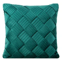 Kép 1/3 - sonia-barsony-parnahuzat-latvanyos-atfonassal-sotet-menta-45-x-45-cm
