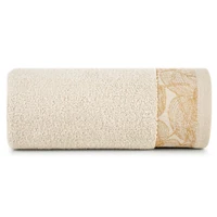 Kép 2/4 - agis-jacquard-torolkozo-bezs-50-x-90-cm-osszehajtva