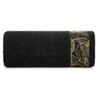 Kép 2/4 - agis-jacquard-torolkozo-fekete-70-x-140-cm-osszehajtva