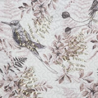 Kép 4/5 - poly-velur-agytakaro-madar-es-agmintaval-feher-200-x-220-cm-kozeli-minta