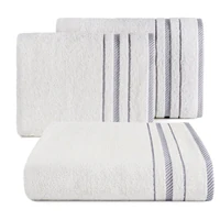 Kép 1/4 - koral-pamut-torolkozo-jacquard-csikos-szegellyel-feher-30-x-50-cm-6db-hs424229