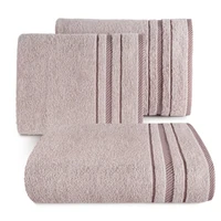 Kép 1/4 - koral-pamut-torolkozo-jacquard-csikos-szegellyel-pasztell-rozsaszin-30-x-50-cm-6db-hs424246