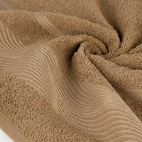 Kép 3/6 - sylwia2-jacquard-torolkozo-sotet-bezs-70-x-140-cm-gyurt-anyag
