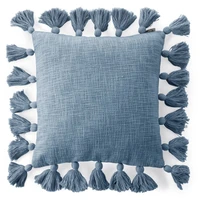 Kép 1/4 - asti-bojtos-pamut-parnahuzat-granatkek-45-x-45-cm