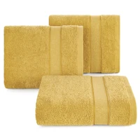 Kép 1/5 - liana-velur-torolkozo-mustarsarga-70-x-140-cm-3db-hs427822