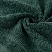 Kép 4/5 - aline-pamut-torolkozo-csikos-szegellyel-zold-50-x-90-cm-gyurt-anyag