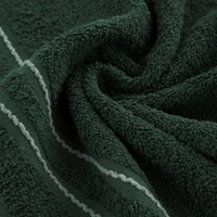Kép 3/5 - emina-pamut-torolkozo-diszcsikkal-palackzold-50-x-90-cm-gyurt-anyag