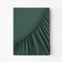 Kép 3/5 - jersey3-pamut-gumis-lepedo-sotetzold-120-x-200-cm-25-cm-hs428973 2