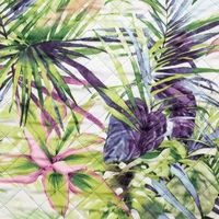 Kép 8/8 - Rommy mikroszálas ágytakaró Fehér/zöld 200x220 cm