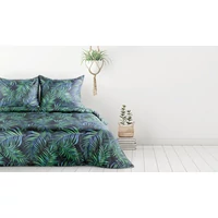 Kép 4/8 - palms-mikroszalas-agynemuhuzat-fekete-160-x-200-cm-70-x-80-cm-2db-hs432839 1