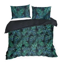 Kép 5/8 - palms-mikroszalas-agynemuhuzat-fekete-160-x-200-cm-70-x-80-cm-2db-hs432839 2