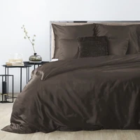 Kép 1/4 - dina-egyszinu-pamut-szaten-agynemuhuzat-barna-160-x-200-cm-70-x-80-cm-2db-hs433834