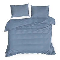 Kép 2/4 - dina-egyszinu-pamut-szaten-agynemuhuzat-kek-220-x-200-cm-70-x-80-cm-2db-hatter-nelkul