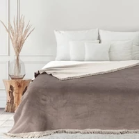 Kép 1/4 - pamut-akril-ketoldalas-takaro-barna-150-x-200-cm-hs436347