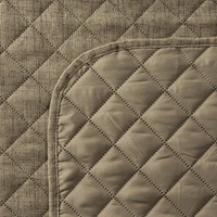 Kép 7/7 - len1-vaszon-szerkezetu-preselt-mintas-agytakaro-sotet-bezs-170-x-210-cm-hs436566 5