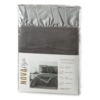 Kép 3/7 - eliza-agynemuhuzat-kontrasztos-fodorral-diszitve-acelszurke-160-x-200-cm-70-x-80-cm-2db-hs438706 1