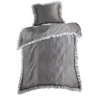 Kép 5/7 - eliza-agynemuhuzat-kontrasztos-fodorral-diszitve-acelszurke-160-x-200-cm-70-x-80-cm-2db-hs438706 3