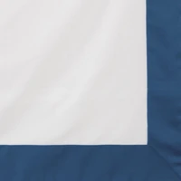 Kép 6/7 - Reina25 pamut-szatén ágyneműhuzat kontrasztos szegéllyel Fehér/gránátkék 220x200 cm - 70x80 cm 2db